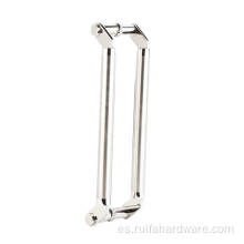 Manija de la puerta de vidrio de acero inoxidable